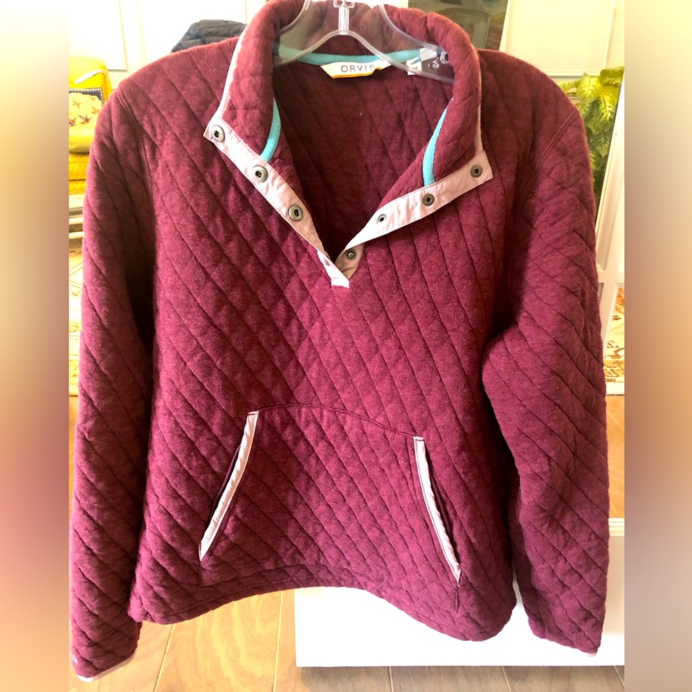 Orvis quilted pullover